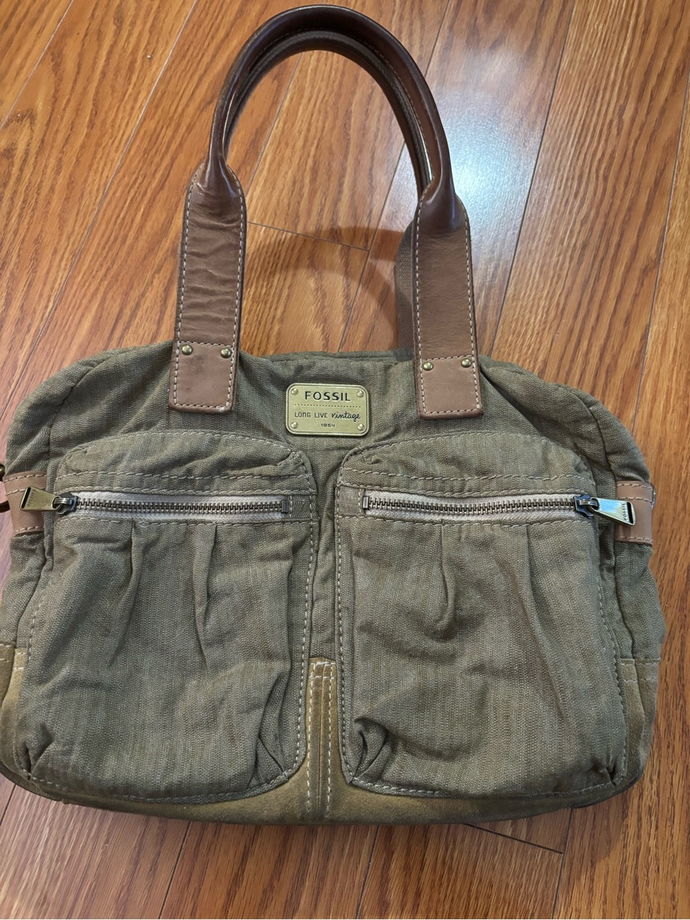 ‼️5/30/25 CLOSET CLOSING‼️FOSSIL LONG LIVE VINTAGE SATCHEL, TRAVEL BAG